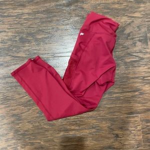 Red Fabletics Crop Leggings